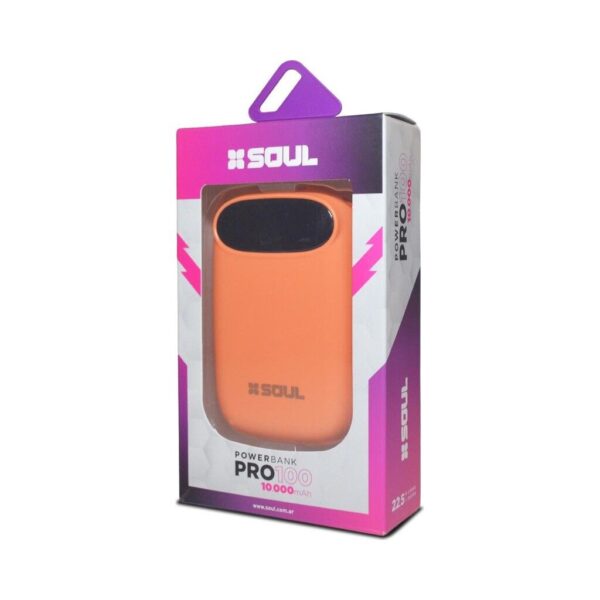 Power Bank Pro 100 C/ Display 10000Mah 22,5w QC Naranja Power Bank Pro 100 C/ Display 10000Mah 22,5w QC Naranja