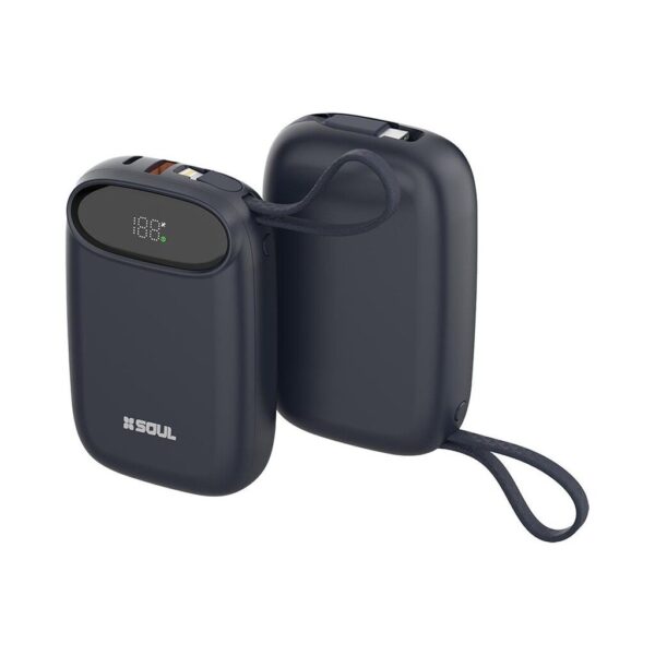 Power Bank Pro 100 C/ Display 10000Mah 22,5w QC Azul