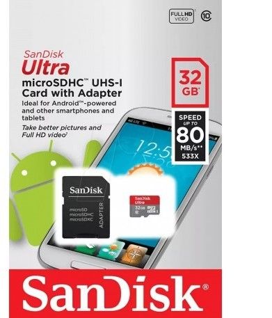 Memoria Micro Sd Sandisk 32Gb C10