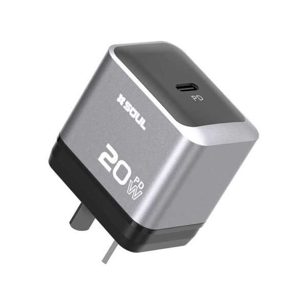 Cargador Viajero Silver PD 20W S/Cable --