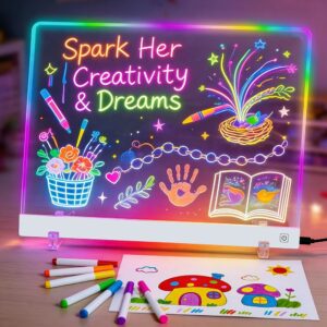 Pizarra Mágica Acrílica Led Usb Luminosa Con Marcadores Pizarra Mágica Acrílica Led Usb Luminosa Con Marcadores