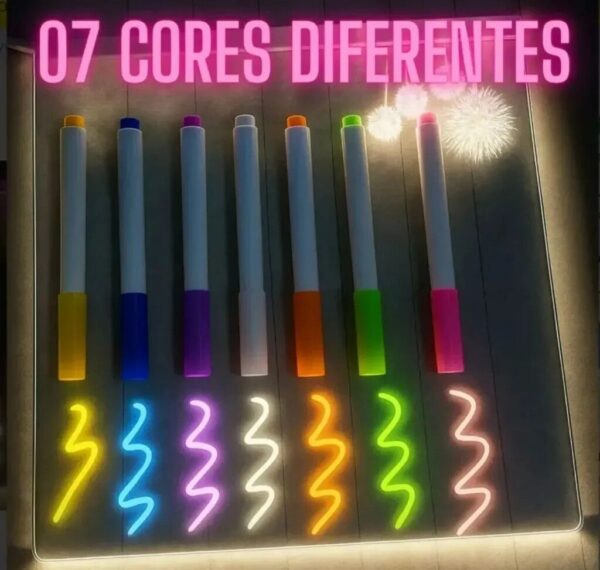 Pizarra Mágica Acrílica Led Usb Luminosa Con Marcadores Pizarra Mágica Acrílica Led Usb Luminosa Con Marcadores
