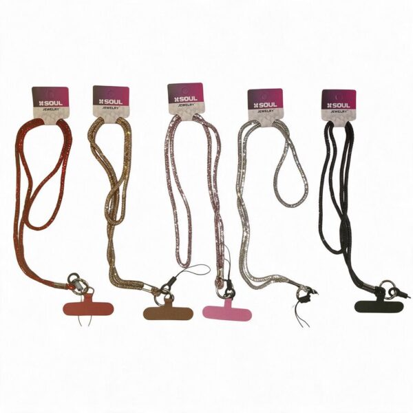 Correa Cuello Strass Brillo Colores Varios x 5 Un. (PRECIO UNITARIO Mod 1) SOUL