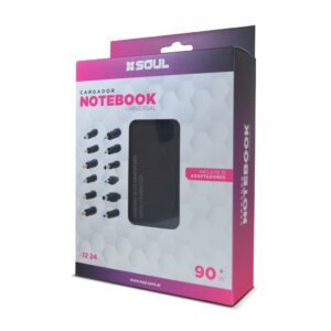 Cargador Universal De Notebook Automatico 90W Soul 12v A 24v 12 Puntas